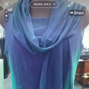 Shimmer dress/scarf with scarf